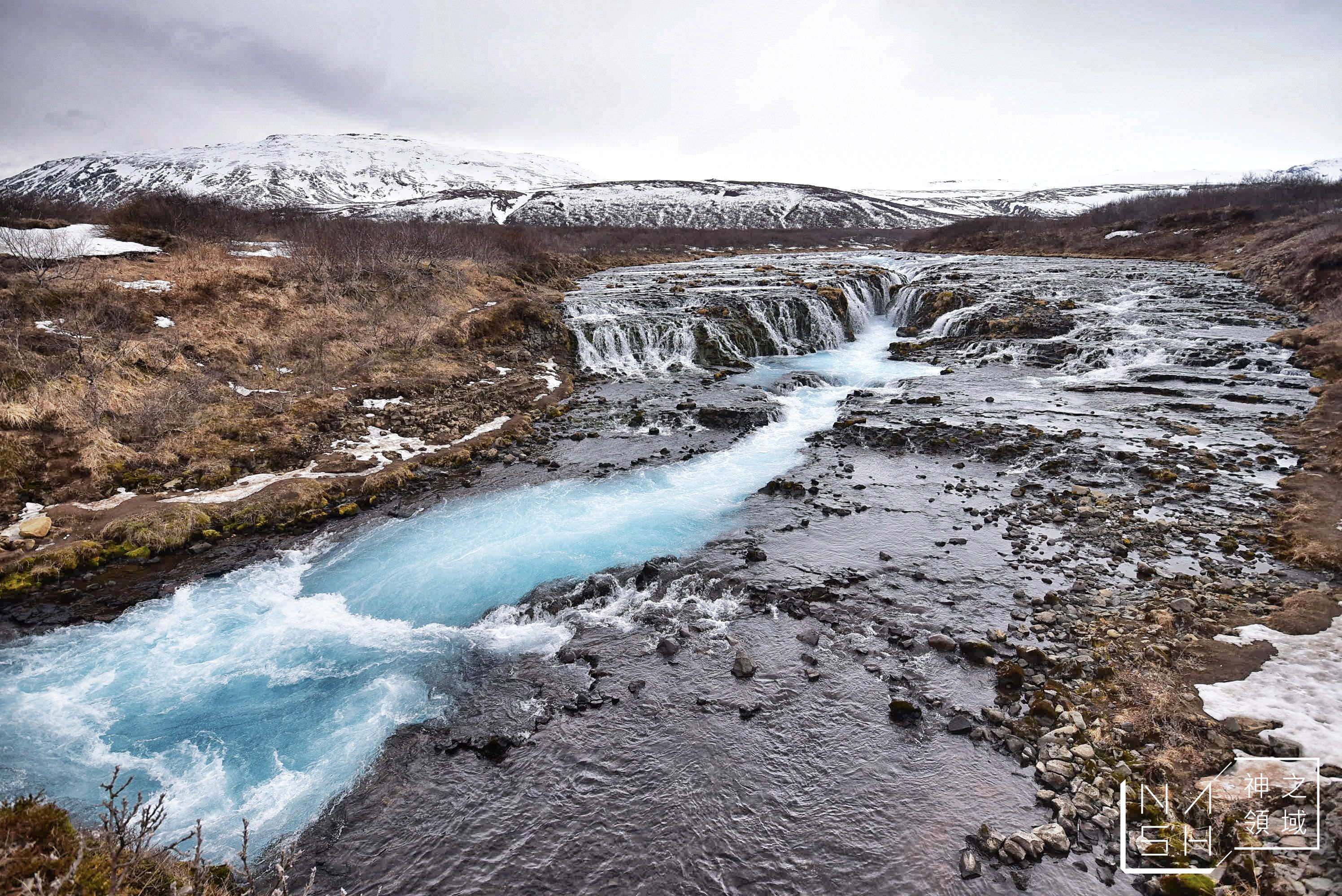 Bruarfoss Waterfall,蒂芬尼藍瀑布,冰島黃金圈景點