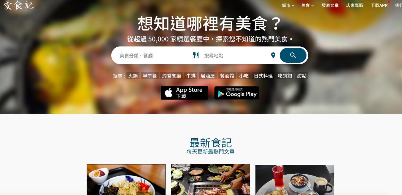 Google Map美食評價