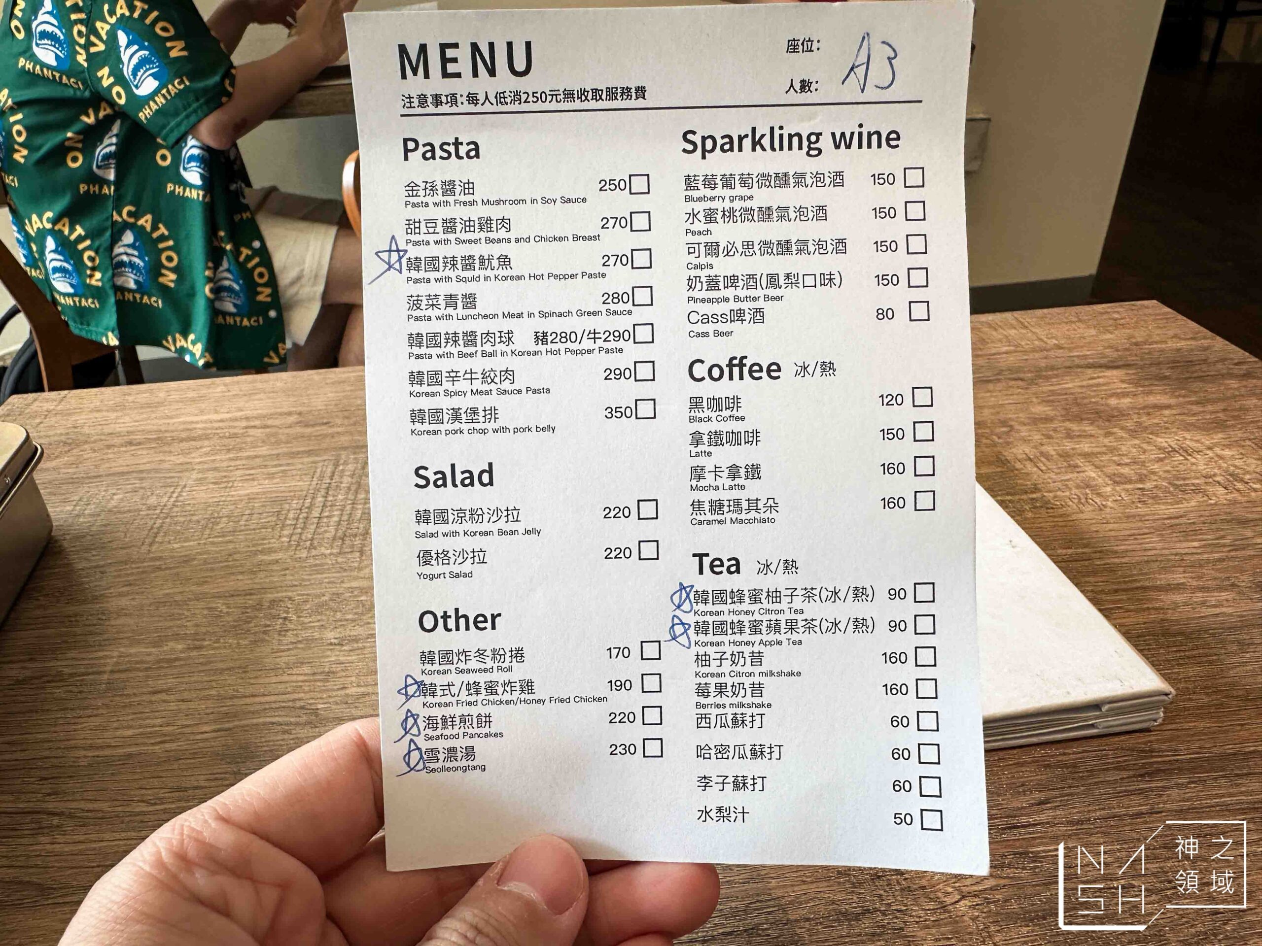 金孫韓廚義大利麵士林店