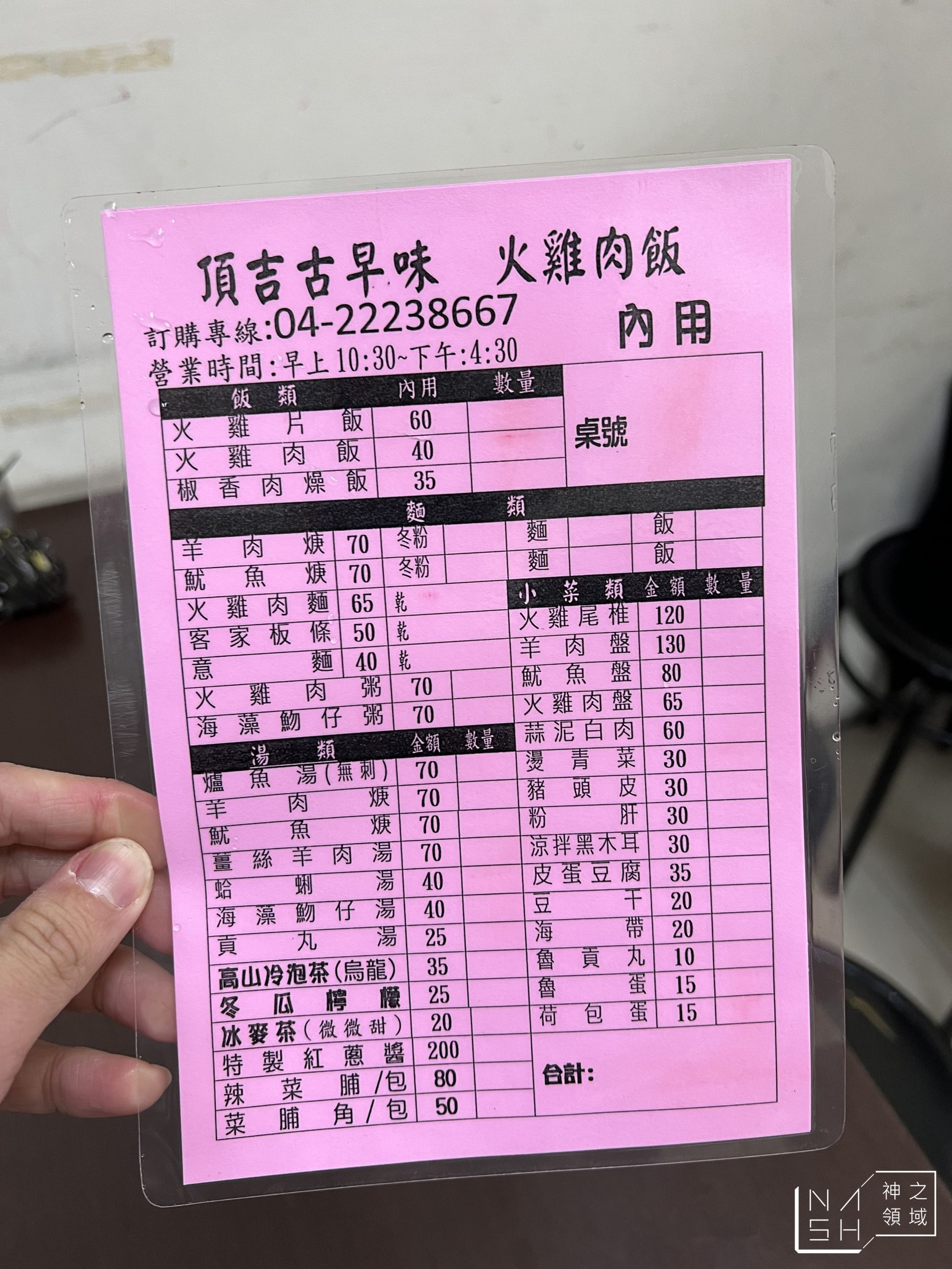 頂吉古早味火雞肉飯
